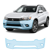 Антигравийная защитная бронепленка по лекалам для Mitsubishi ASX I facelift 2016-2023 - передний бампер