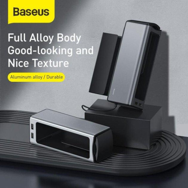 Підлокітник - Органайзер Baseus Deluxe / висувною Підстаканник / 2 USB / Чорний (CRCWH-A01)