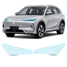 Антигравійна захисна бронеплівка за лекалами для Geely Galaxy E5 (EX5) I 2024- оптика (фари та ПТФ)