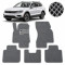 Килимки в салон EVA для Volkswagen Tiguan II USA Allspace 2015- з підп'ятником Сірі 5 шт