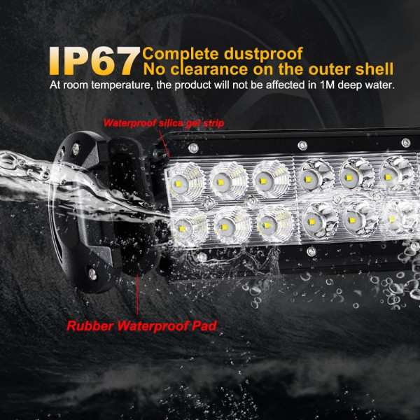 Світлодіодна Балка фара LED / 914x107x73 mm / 234W / 3W*78 / 10-30V / Ближнє та Далеке світло