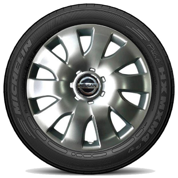 Ковпак колеса з емблемою Renault Opel Nissan SKS425 R16 сірий з логотипом на вибір 4 шт