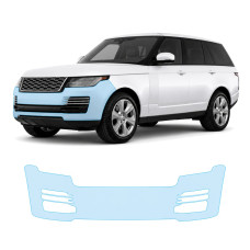 Антигравийная защитная бронепленка по лекалам для Land Rover Range Rover L405 facelift 2018-2022 - передний бампер