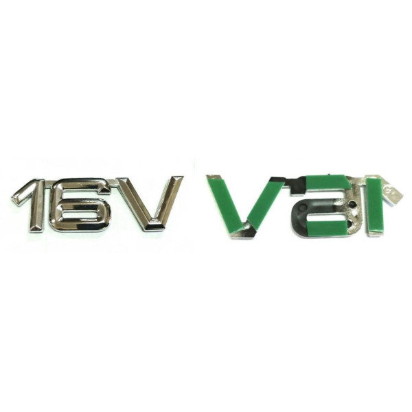 Емблема напис 16 V на багажник 55 x 17 мм