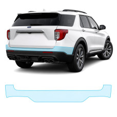 Антигравийная защитная бронепленка по лекалам для Ford Explorer (US) VI 2020-2023 - задний бампер
