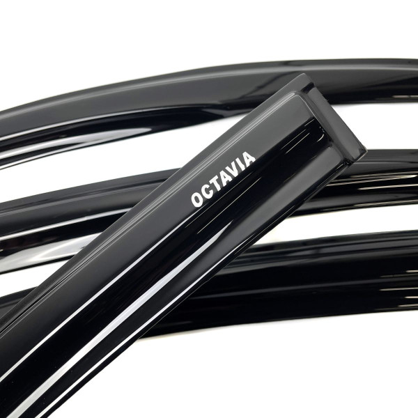 Дефлектори вікон вітровики Acrylic для Skoda A5 2004-2014 Liftback Гнучкі