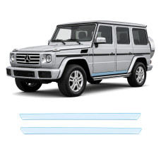 Антигравийная защитная бронепленка по лекалам для Mercedes-Benz G-Class W463 1990-2018 - нижняя зона кузова пороги