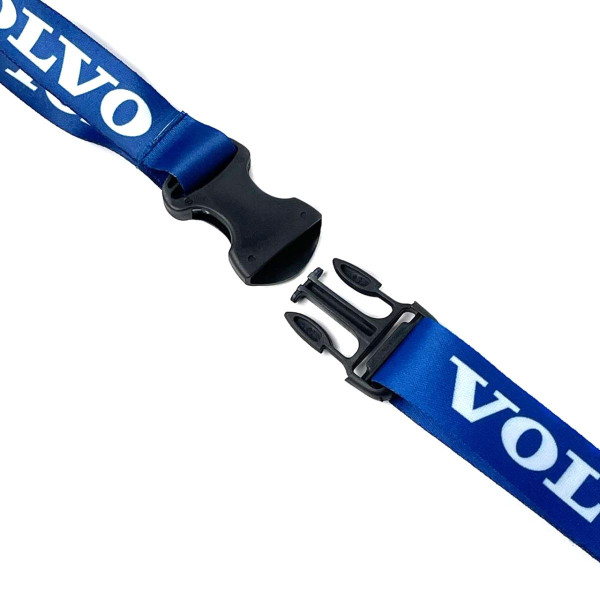 Шнурок Ремінець для ключів на шию Volvo з карабіном Синій