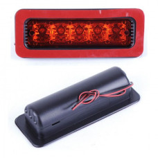 Стоп сигнал дополнительный 18 см / 8 LED / 170x65x40 мм / Внутресалонный / Красный 1 шт