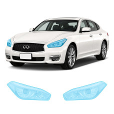 Антигравійна захисна бронеплівка за лекалами для Infiniti Q70 Y51 2014-2019 - оптика (фари та ПТФ)