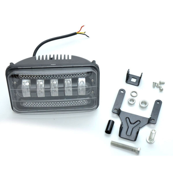 Додаткова LED фара 75W (15W*5) 10-30V / 170x105x80 мм (Yellow 01-75)