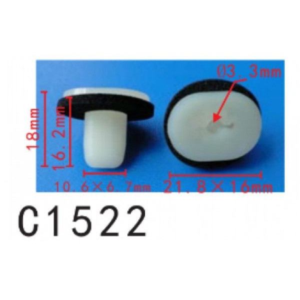 Кліпса для обшивки Mazda 999100506 (C1522)