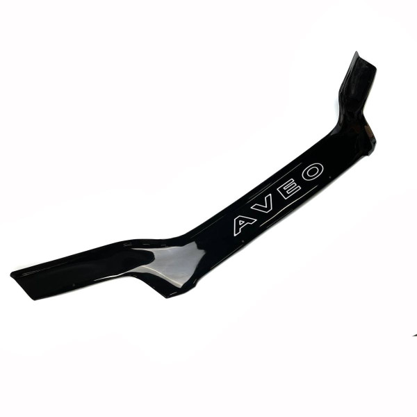 Дефлектор капота мухобойка Chevrolet Aveo T200 2002-2006 Седан / Хечбек Voron Glass