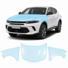 Антигравийная защитная бронепленка по лекалам для Dodge Hornet I 2023- капот и передние крылья