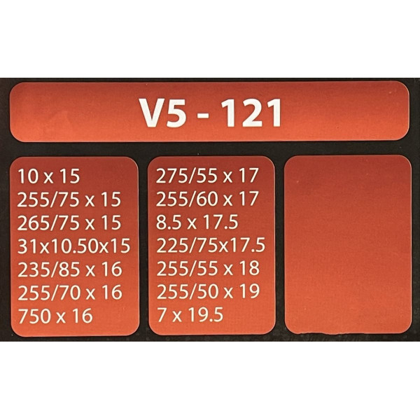 Цепи противоскольжения V5-121 на колеса R15 - R19 16 mm внедорожник грузовик (EL 100 628)