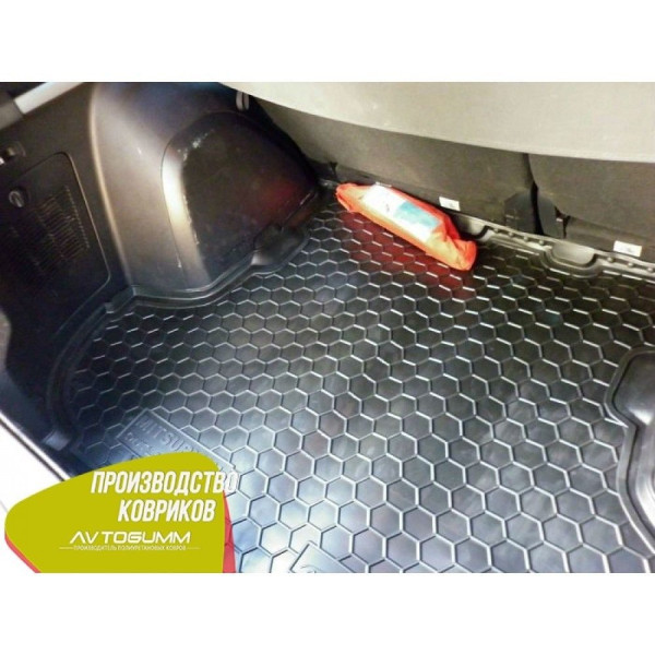 Автомобільний килимок в багажник Mitsubishi Outlander XL 2007 - без сабвуфера / Гумо - пластик