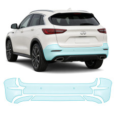 Антигравійна захисна бронеплівка за лекалами для Infiniti QX50 J55 2019- задній бампер