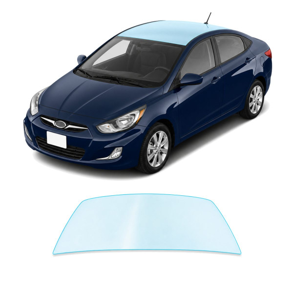 Антигравийная защитная бронепленка по лекалам для Hyundai Accent RB 2011-2017 - зона крыши