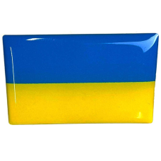 Наліпка Силіконова Об'ємна Прапор України 45 x 30 мм 1 шт