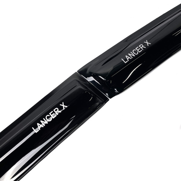 Дефлекторы окон ветровики Acrylic для Mitsubishi Lancer X 2007- Гибкие