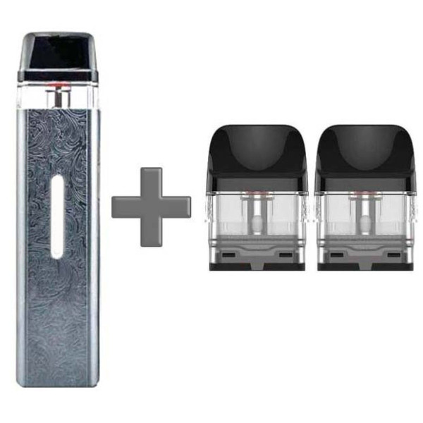 Багаторазовий Pod-Набір Vaporesso Xros Mini 1000mAh 2 мл (Картриджів 1 ОМ 3 шт) Silver Срібний (limited edition)