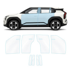 Антигравійна захисна бронеплівка за лекалами для Kia EV3 I 2024- зони дверей і стійки вікон