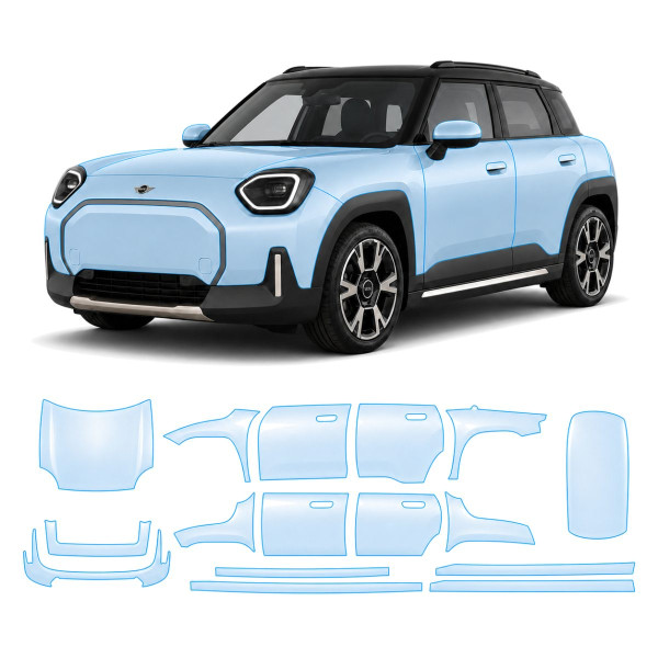 Антигравійна захисна бронеплівка за лекалами для Mini Aceman F74 2024- повний кузов