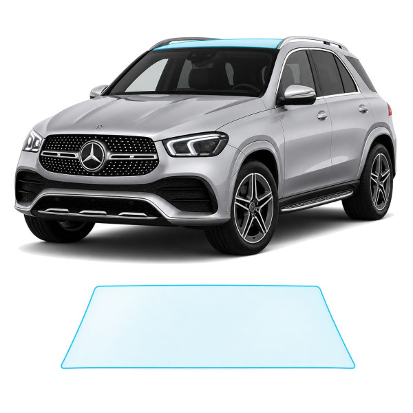 Антигравийная защитная бронепленка по лекалам для Mercedes-Benz GLE W167 facelift 2023- зона крыши
