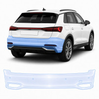 Антигравийная защитная бронепленка по лекалам для Audi Q4 e-tron F4 2021- задний бампер