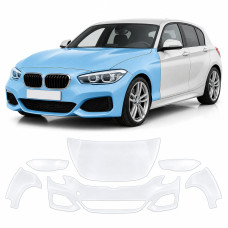 Антигравійна захисна бронеплівка за лекалами для BMW 1 Series F20 facelift 2015-2019 - передня частина авто (капот бампер фари крила)