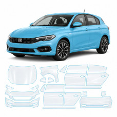 Антигравійна захисна бронеплівка за лекалами для Fiat Tipo II facelift 2021-2024 - повний кузов