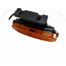 Габарит LED прямоугольный Cartoy 110х42 мм / 24V / 20 диодов / резиновый кронштейн / Оранжевый 1 шт