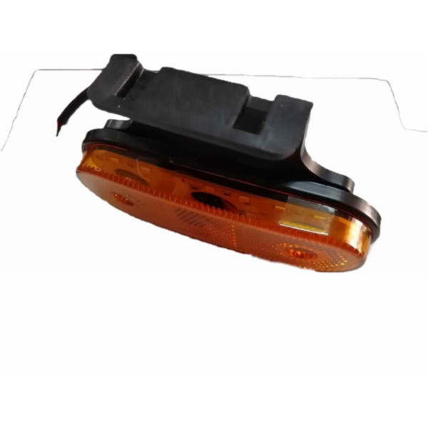 Габарит LED прямокутний Cartoy 110х42 мм / 24V / 20 діодів / гумовий кронштейн / Помаранчевий 1 шт