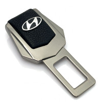 Заглушка ремня безопасности с логотипом Hyundai Темный Хром 1 шт