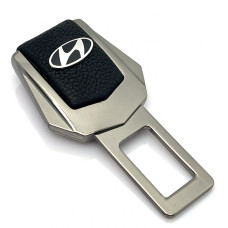 Заглушка ремня безопасности с логотипом Hyundai Темный Хром 1 шт