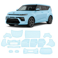 Антигравийная защитная бронепленка по лекалам для Kia Soul SK3 2019-2025 - полный кузов