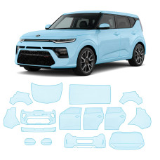 Антигравийная защитная бронепленка по лекалам для Kia Soul SK3 2019-2025 - полный кузов