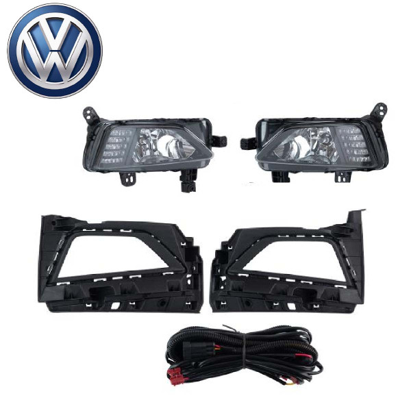 Противотуманные фары для Volkswagen Polo 6 2017- H8-12V 35W +LED-6W / 6W FOG+DRL+TURN с проводкой Комплект 3в1 (VW-0810)