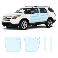 Антигравійна захисна бронеплівка за лекалами для Ford Explorer (US) V 2011-2019 - зони дверей і стійки вікон