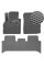 Коврики в салон EVA для Renault Scenic / Grand Scenic II 2003-2009 с подпятником Серые-Серый кант 3 шт