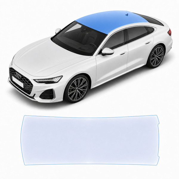 Антигравийная защитная бронепленка по лекалам для Audi A5 B10 2024- зона крыши