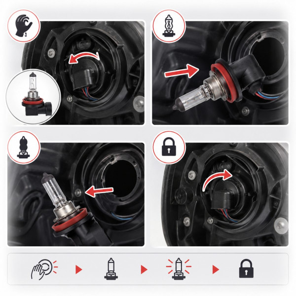 Автолампа галогенна Pulso H8 PGJ19-1 12V 35W Clear box 1 шт