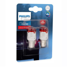 Світлодіод 12V цок.BAY15s P21/5 LED Philips 11499U30RB2 Red Ultiton Pro3000 2шт