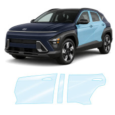 Антигравійна захисна бронеплівка за лекалами для Hyundai Kona SX2 2023- зони дверей і стійки вікон