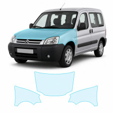 Антигравійна захисна бронеплівка за лекалами для Citroen Berlingo I facelift 2002-2018 - капот і передні крила