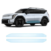 Антигравійна захисна бронеплівка за лекалами для Kia EV9 I 2023- нижня зона кузова пороги