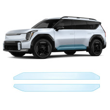 Антигравийная защитная бронепленка по лекалам для Kia EV9 I 2023- нижняя зона кузова пороги