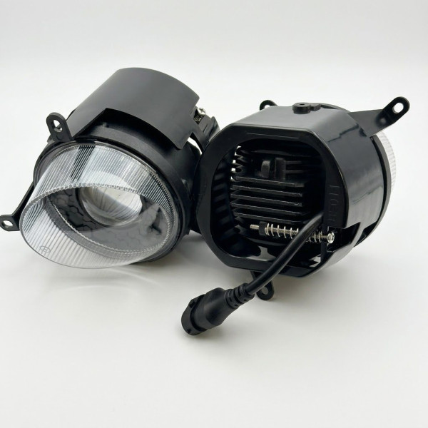 LED Противотуманные Фары Линзованые 60W для Mitsubishi Lancer X 2007-2016 2 шт (M11-FLOOD)