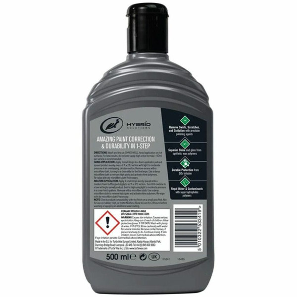 Керамічний восковий поліроль для кузова Turtle Wax Hybrid Solutions Ceramic Polish & Wax 500 мл