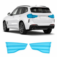 Антигравийная защитная бронепленка по лекалам для BMW X3 G01 facelift 2021-2024 - задние фонари стопы
